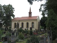 Stradonice - kostel sv. Liboria ze hřbitova