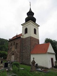 Rovná u Stříbrné Skalice - kostel sv. Jakuba většího