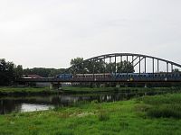 Neratovice - železniční most s lávkou pro pěší