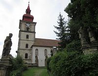 Kostel sv. Petra a Pavla a barokní sochy