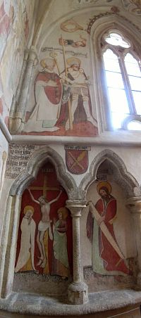 Kaple - malby jsou z konce 15. století