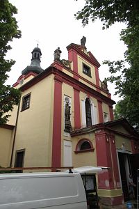 Budyně nad Ohří - kostel sv. Václava z druhé strany