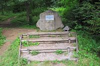 Čingov - pamětní kámen vzniku národního parku Slovenský ráj