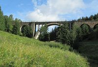 Ranní pohled na Telgártský viadukt