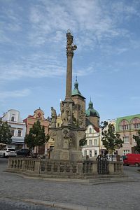 Havlíčkovo náměstí - barokní mariánský morový sloup