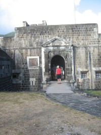 pevnost Fort Brimstonne Hill-vstup do citadely