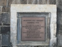 pevnost Fort Brimstonne Hill-pamětní deska
