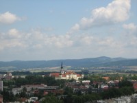 Pohled na město z věže kostela Sv. Mořice