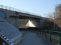 Nově budovaný silniční most