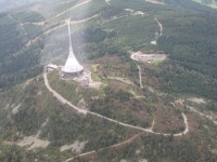 Ještěd - letecký snímek - září 2009