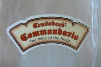 detail láhve vína Commandaria