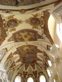 stropní freska ve sv.Markétě