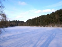 zamrzlý rybník Drátovec