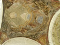 fresková výzdoba postranní kaple kostela