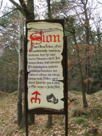 info tabule u hradu Sion
