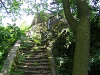 schody na vyhlídkovou plošinu na Vysokém Ostrém