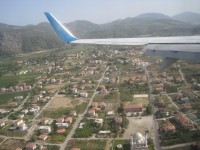 Letiště a městečko Dalaman v Turecku