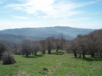 Pohoří a národní park Monti Nébrodi s vrcholem Monte Soro (1.847 m.n.m.)