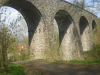 Kamenné viadukty v Karlových Varech na železniční trati č. 149