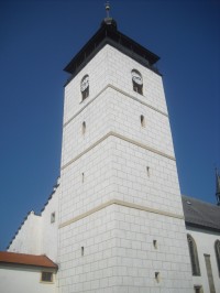 Česká Kamenice - kostel sv. Jakuba Staršího s vyhlídkovou věží