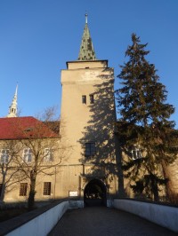 Tovačov – socha sv. Jana Nepomuckého v areálu zámku