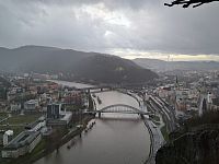 Obrázky z Ústí nad Labem – Most železniční s lávkou
