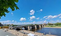 Drážďany a Augustbrücke