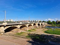 Drážďany a most Albertbrücke