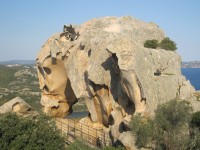 Capo d´Orso - zajímavá skulptura v žulové skále na severu Sardinie