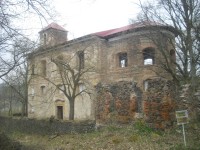 Kostel Svatobor na kraji Vojenského prostoru Doupov