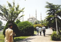 Istambul-Modrá mešita,jediná se 6 minarety