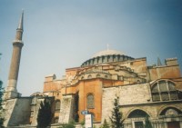 Istambul-nejprve křesťanský,později muslimský,dnes muzeum.Aja Sofia