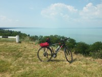 na kole okolo Balatonu za dva dny - červenec 13