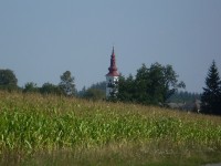 věž kostela...
