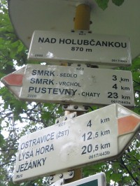 1. zastávka ve směru na Smrk - Nad Holubčankou