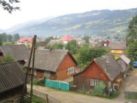 Typická karpatská vesnička