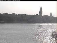 Poreč bazilika - foto z webkamery