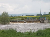Vodní elektrárna na řece Moravě u Kožušan 