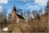 12-Slavětín, kostelík nad vesnicí