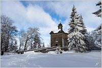 23-Kaple sv. Panny Marie Sněžné na Hvězdě v zimě.