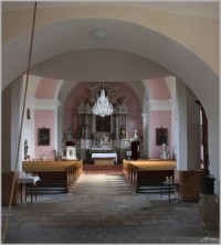 Hojsova Stráž - interiér kostela