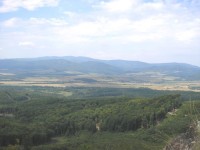 Pohľad z Kmotrinej skaly do Žiarskej kotliny