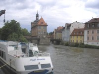 Bamberg je významným prístavom. Začína sa tu kanál spájajúci Rýn s Dunajom.