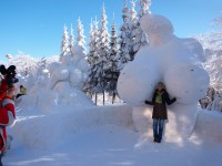 Pustevny-sněhové sochy 2010
