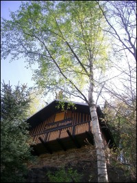 vyhlídka chata Sokolí hnízdo nad III.mlýnem Bezručovo údolí