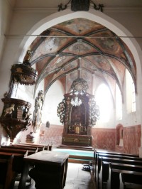 Gotická klenba presbytáře