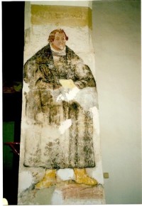 Přiblížení fresky Martina Luthera