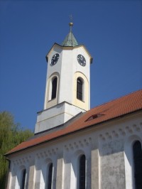 Záběr na věž kostela sv.Barbory