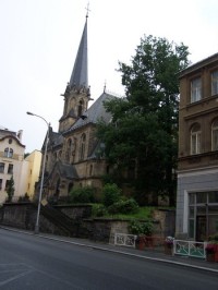 Evangelický kostel v Děčíně-Podmoklech.