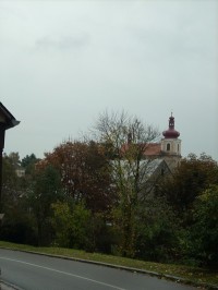 1.Pohled od zámku ke kostelu sv.Jakuba
